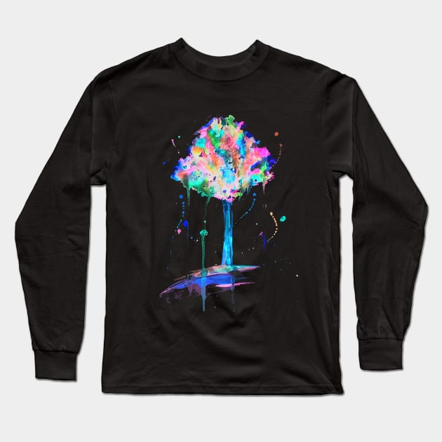 Neon Tree Long Sleeve T-Shirt by Whettpaint